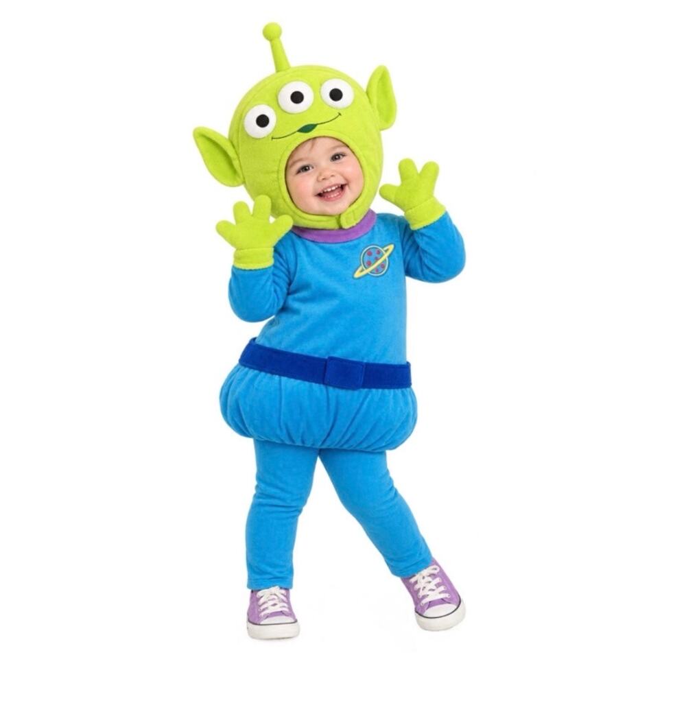 DISNEY PIXAR TODDLER BUBBLE PLUSH ALIEN COSTUME - 2T